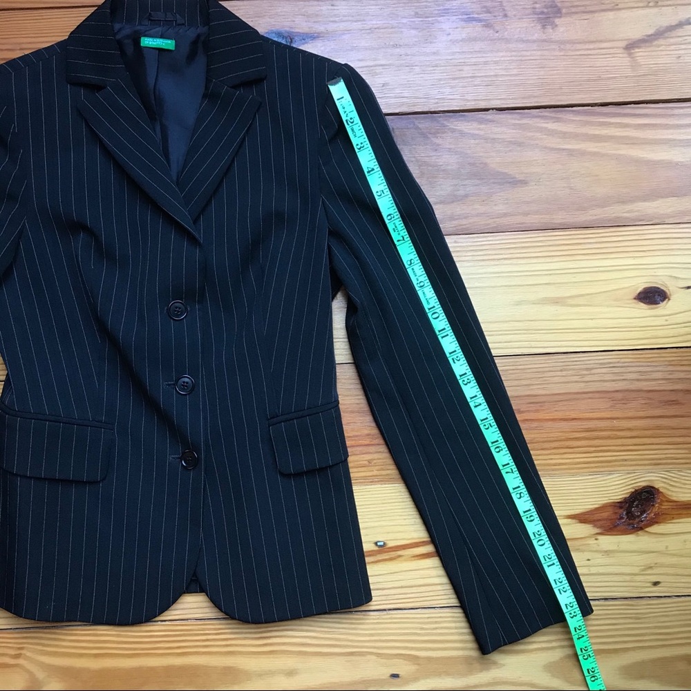United Colors of Benetton Pinstripe Blazer, EUC S - Picture 8 of 15